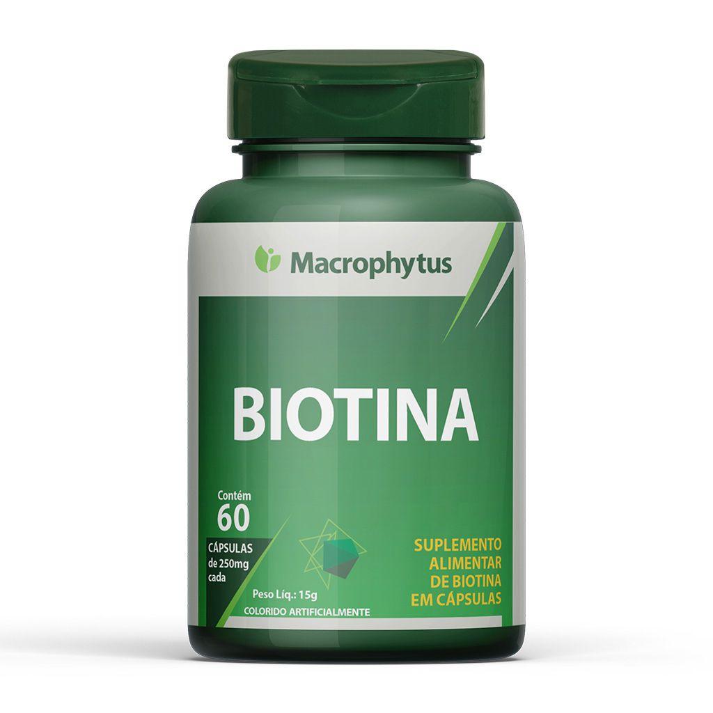 Biotina 500mg 60 cápsulas - Macrophytus
