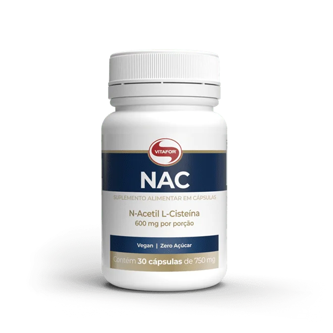 N Acetil Cisteina 30 caps 750mg NAC Vitafor