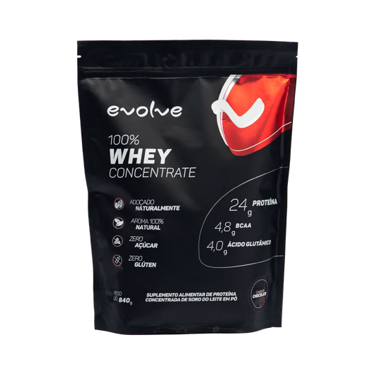 Evolve 100% whey premium Sabor morango