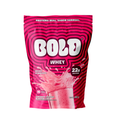 Bold whey mousse de morango 450g