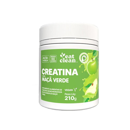 Eat Clean creatina Monohidratada Sabor maça verde 210g