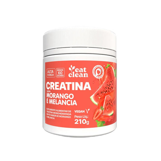 Eat Clean creatina Monohidratada Sabor Morango e Melancia 210g