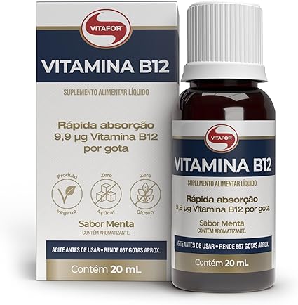 Vitamina B12 20ml sabor Menta Vitafor