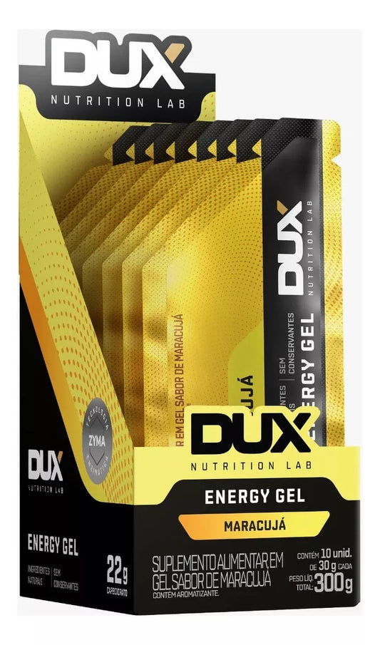 Energy gel display 10 saches  Maracujá com Cafeina DUX
