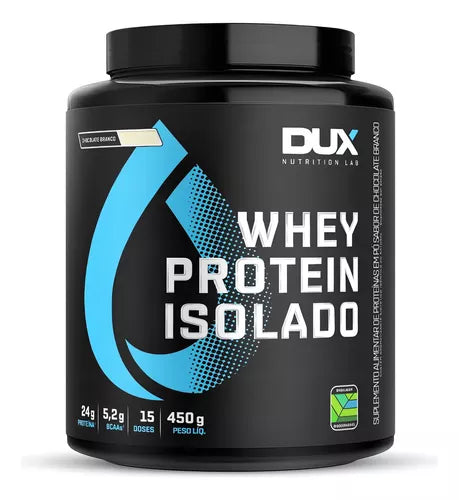Whey Protein Isolado 450g Chocolate branco DUX
