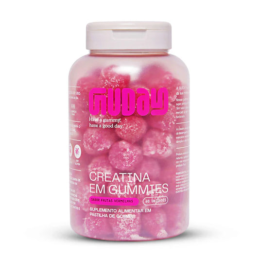 Guday Creatina em goma sabor frutas vermelhas