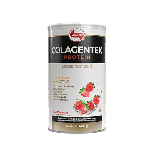 Colagentek  Protein Pote 460g Morango Vitafor