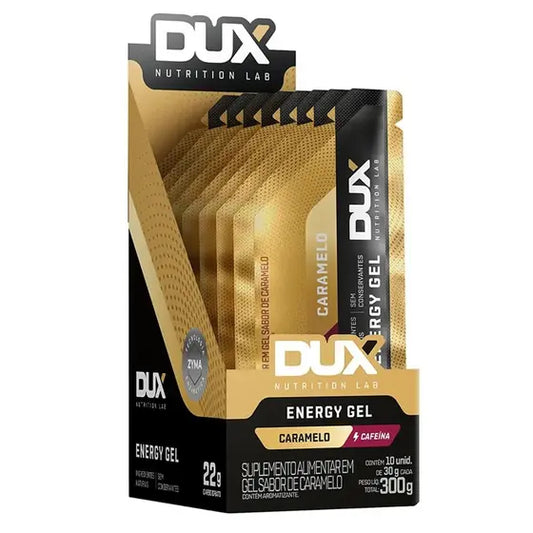 Energy gel display 10 saches  Caramelo c cafeína DUX