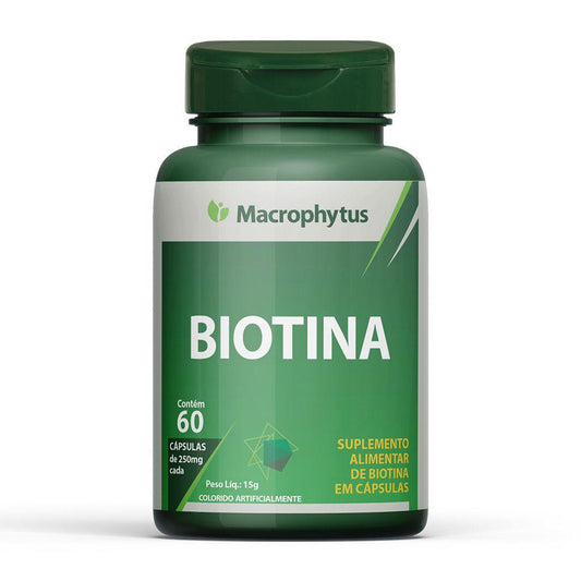 Biotina 500mg 60 cápsulas - Macrophytus